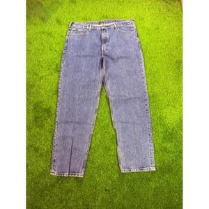 Levis 550 Relaxed Fit Tapered Leg Jeans Mens 42x34 Medium Wash Blue Denim